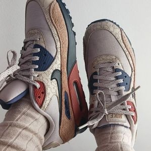 Nike Air Max 90 NRG "Camowabb"/ US 7.5/ Tan& Navy/ CI5646 001